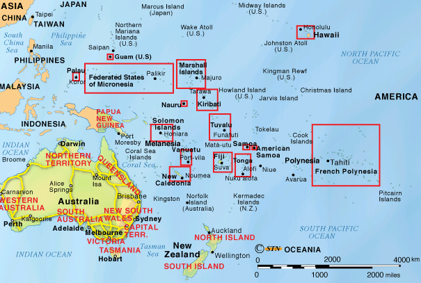 Mapa de Australia